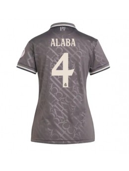 Real Madrid David Alaba #4 Ausweichtrikot für Frauen 2024-25 Kurzarm